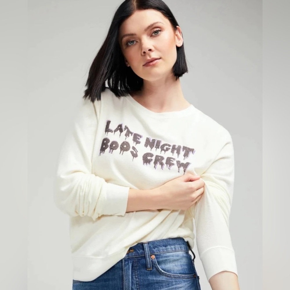 WILDFOX Boo Crew Sweater